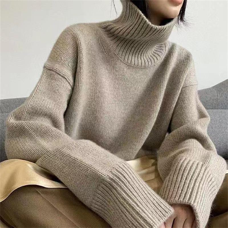 Elena - Jersey de cuello alto elegante