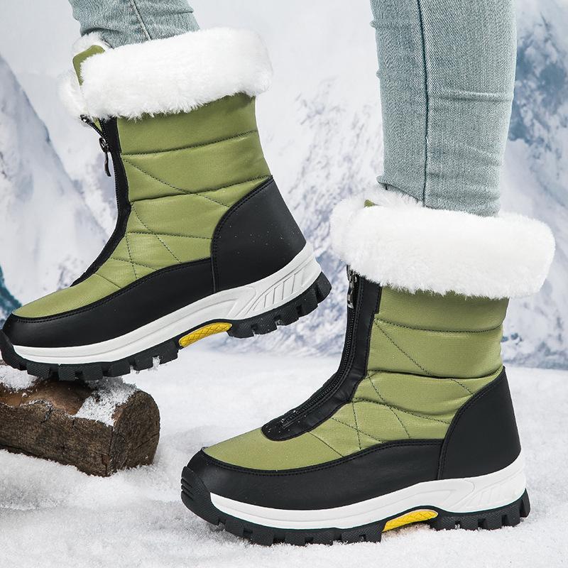 Elena - Botas de invierno cálidas con cremallera