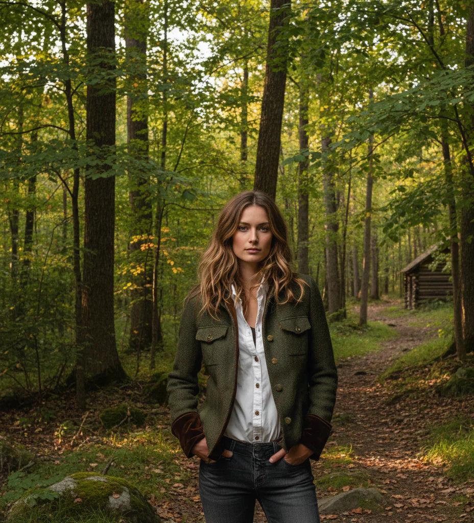 Daniela - Chaqueta elegante con detalles de terciopelo