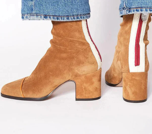 Isara - Botines elegantes de tacón cuadrado