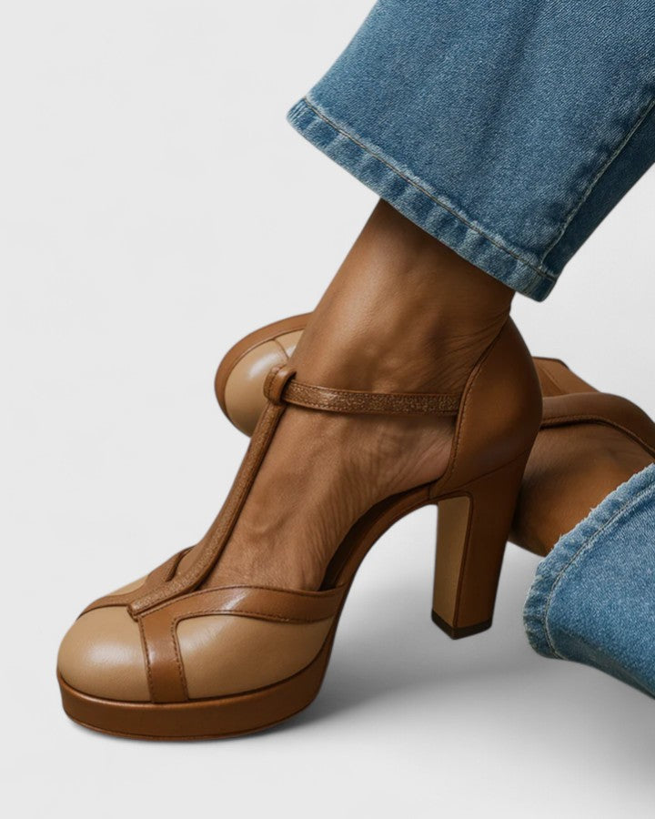 Maëlyne™ — Zapatos de tacón retro elegancia con soporte ergonómico
