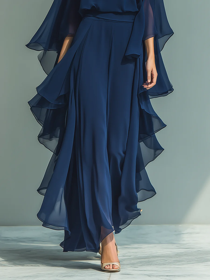 Aurora | Conjunto Elegante en Chiffon con Volantes