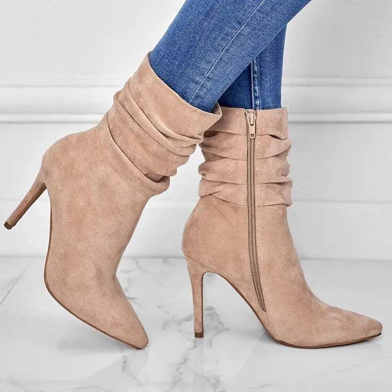 Catalina | Botines de tacón fino con punta