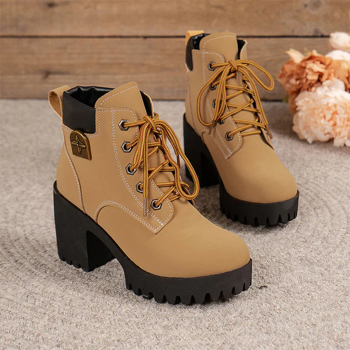Emma | Botines de tacón con plataforma