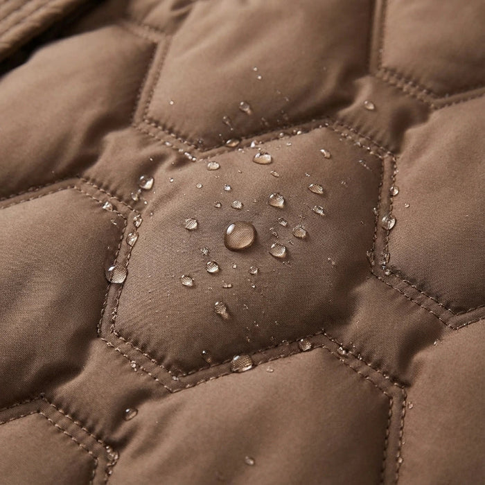Lumira | Abrigo largo acolchado con capucha