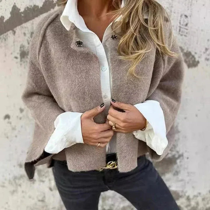 Elvira - Chaqueta suave de cuello redondo