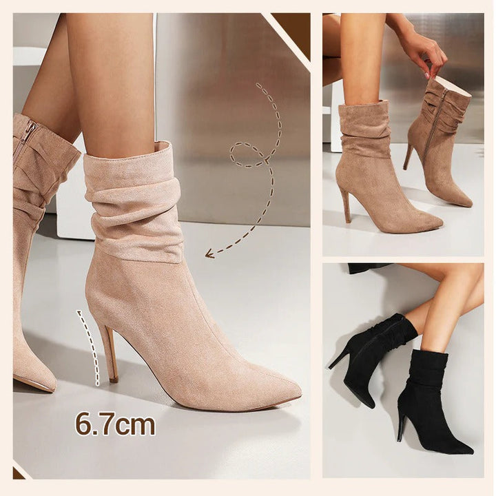 Catalina | Botines de tacón fino con punta