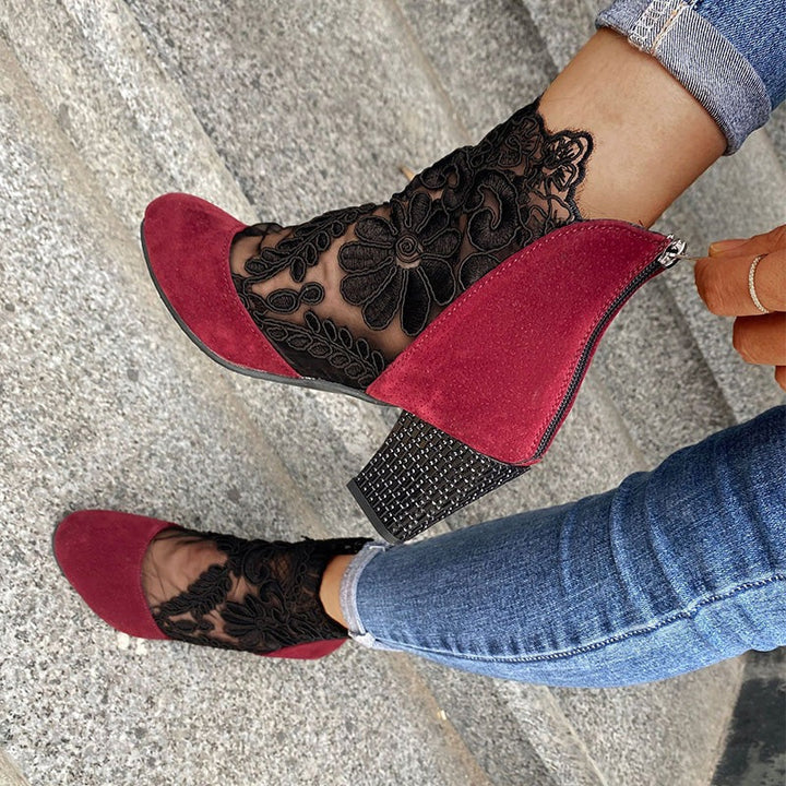 Isabel - Tacones altos de encaje