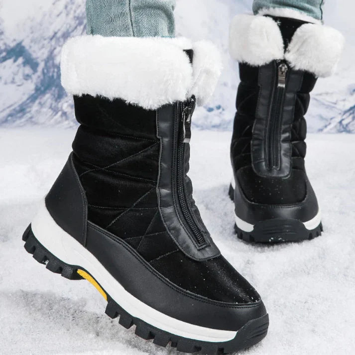 Elena - Botas de invierno cálidas con cremallera
