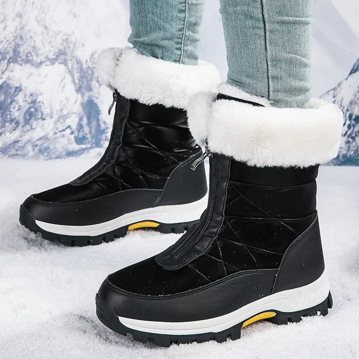 Elena - Botas de invierno cálidas con cremallera